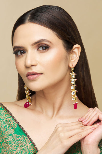 Kundan Drop Earrings 