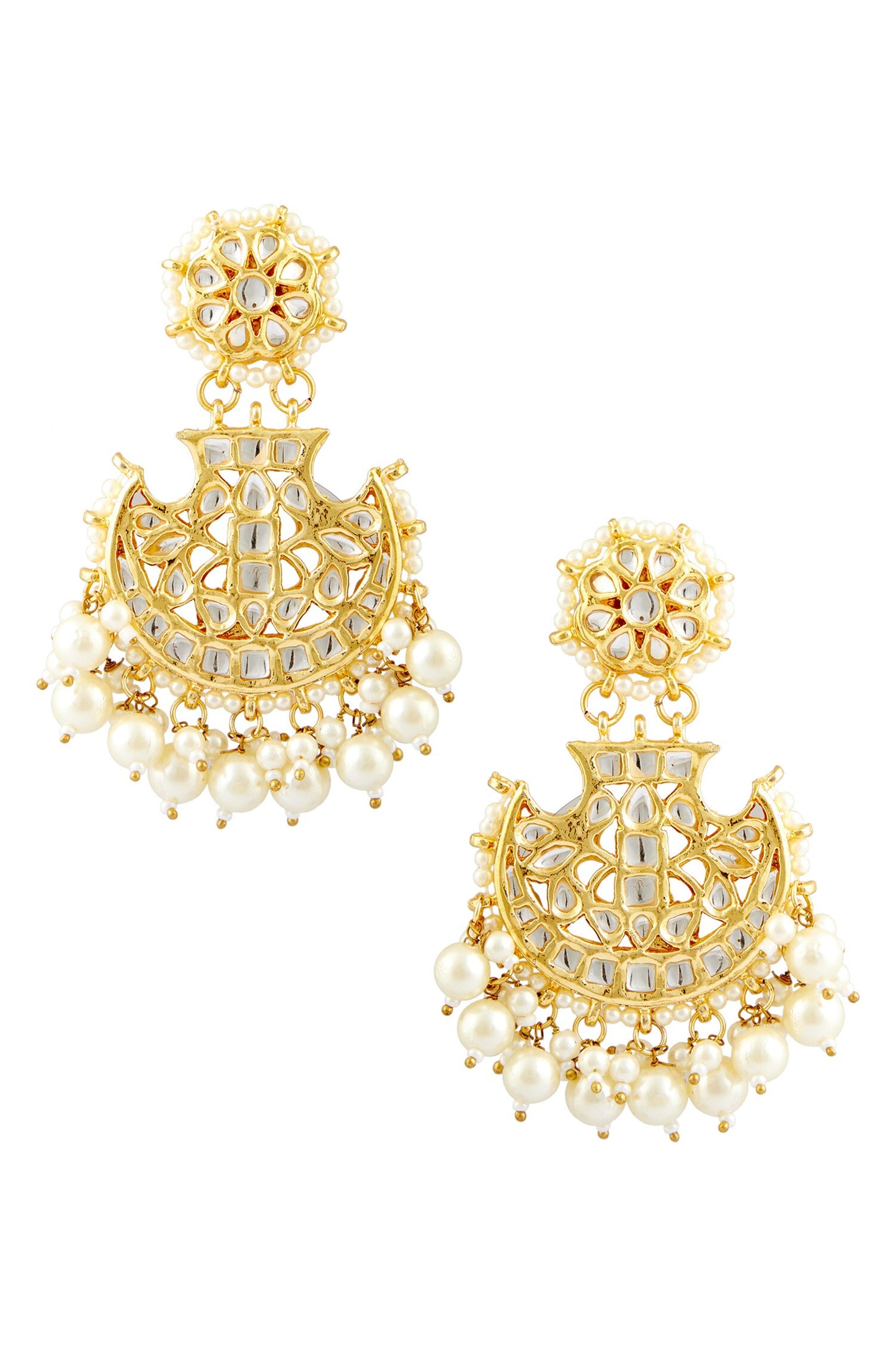 Kundan Studded Chandbalis 