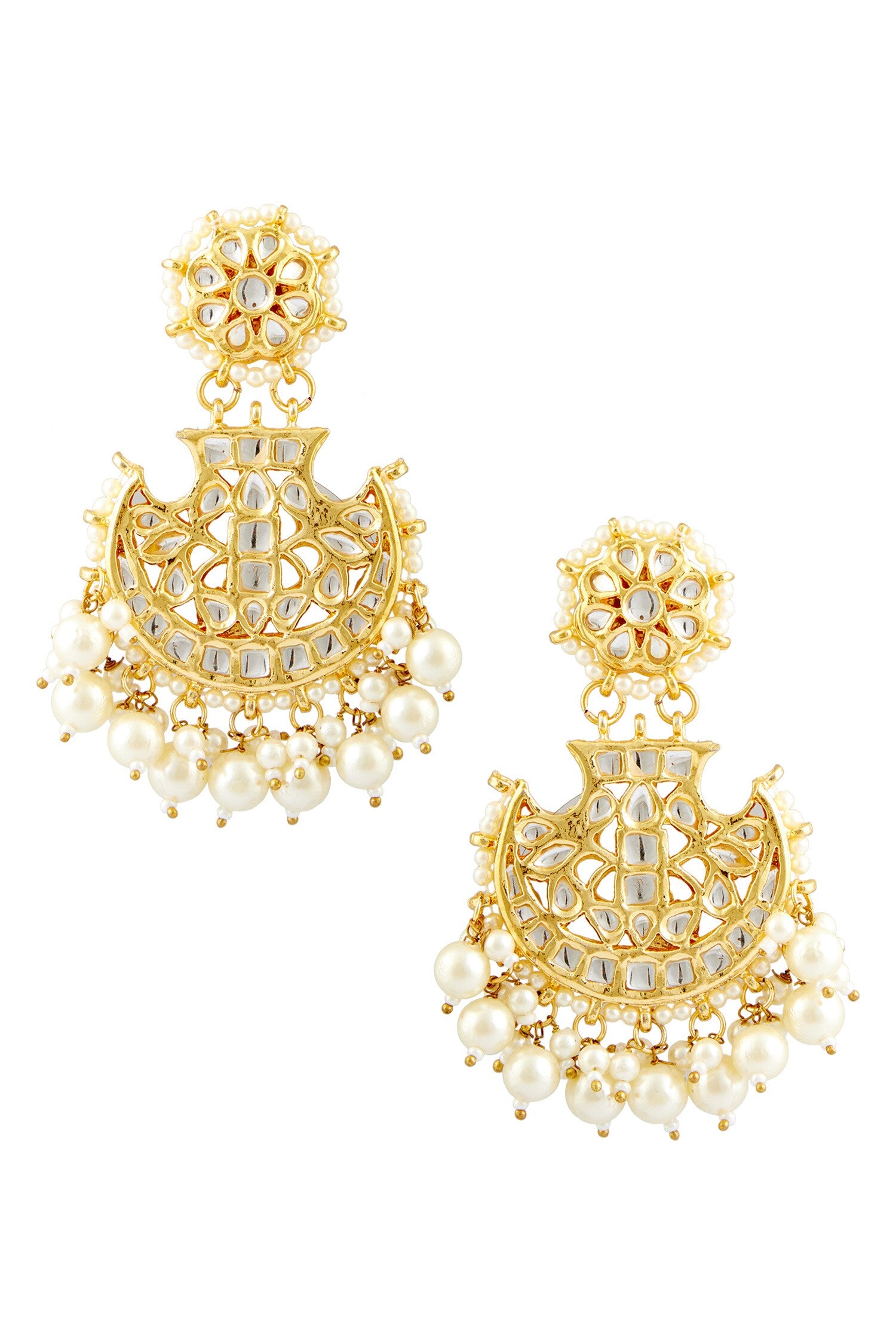 Kundan Studded Chandbalis 
