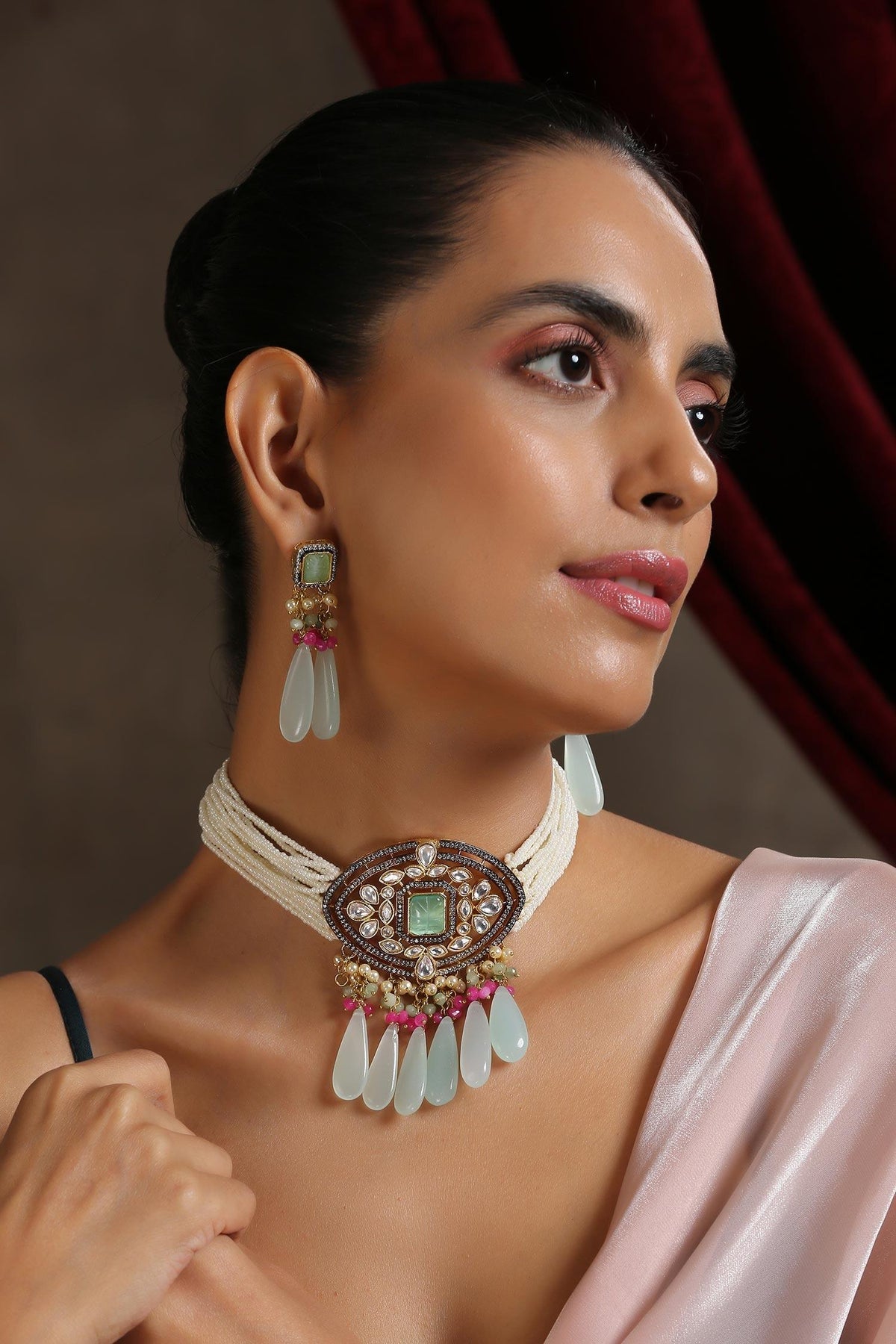 Kundan Embellished Choker Set 