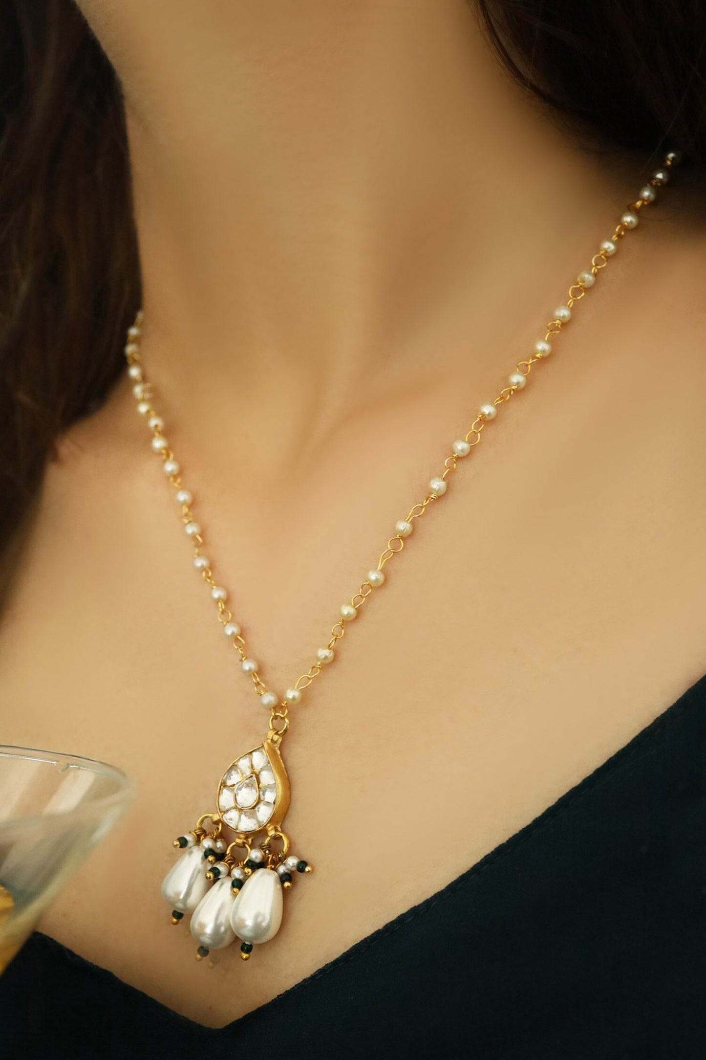 Kundan Pendant Necklace 