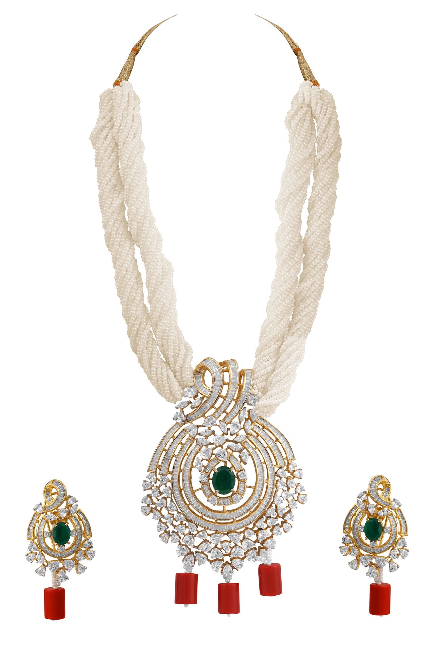 Multistrand Beaded Necklace Set 