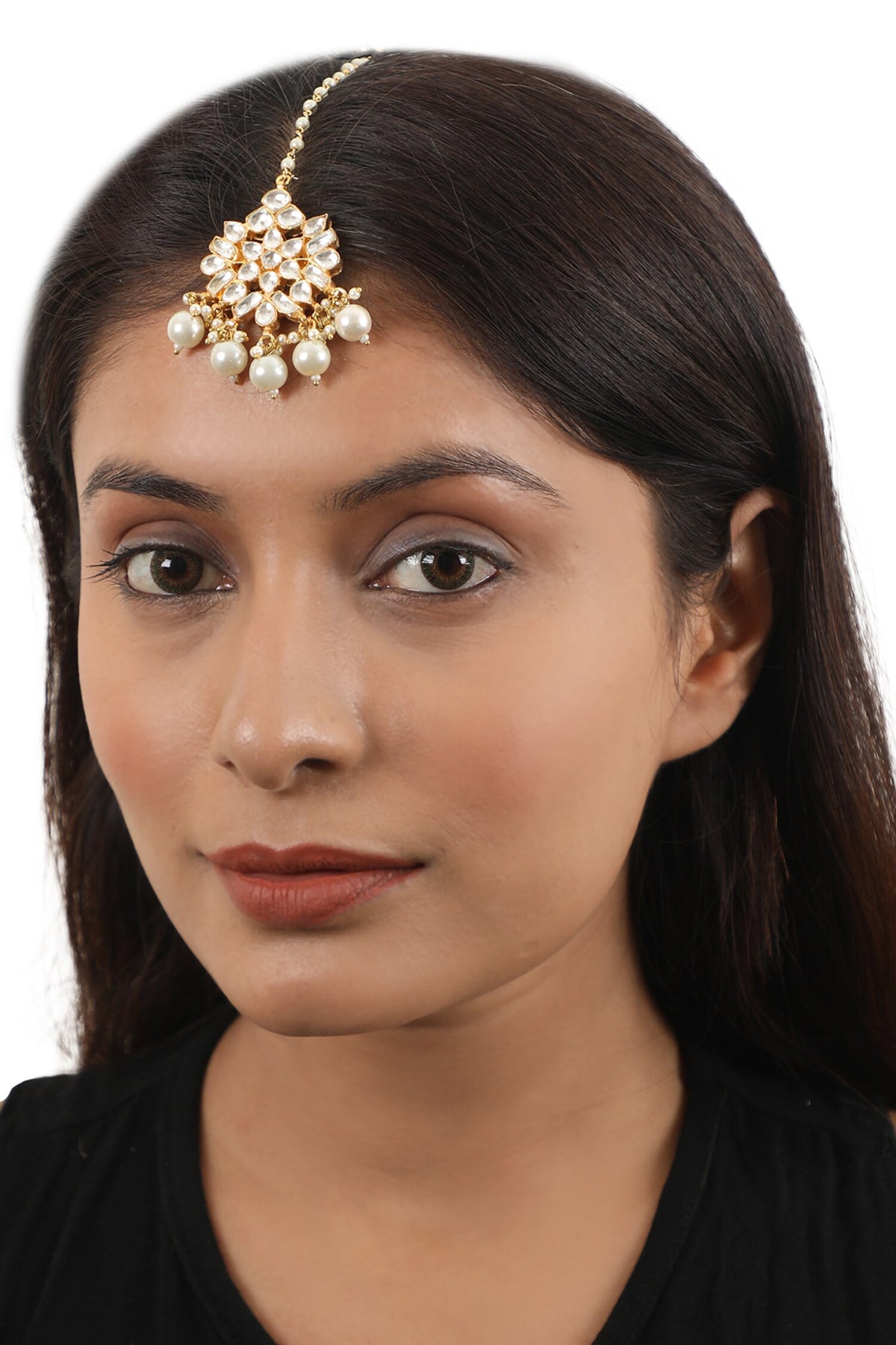 Pearl Embellished Maangtikka 