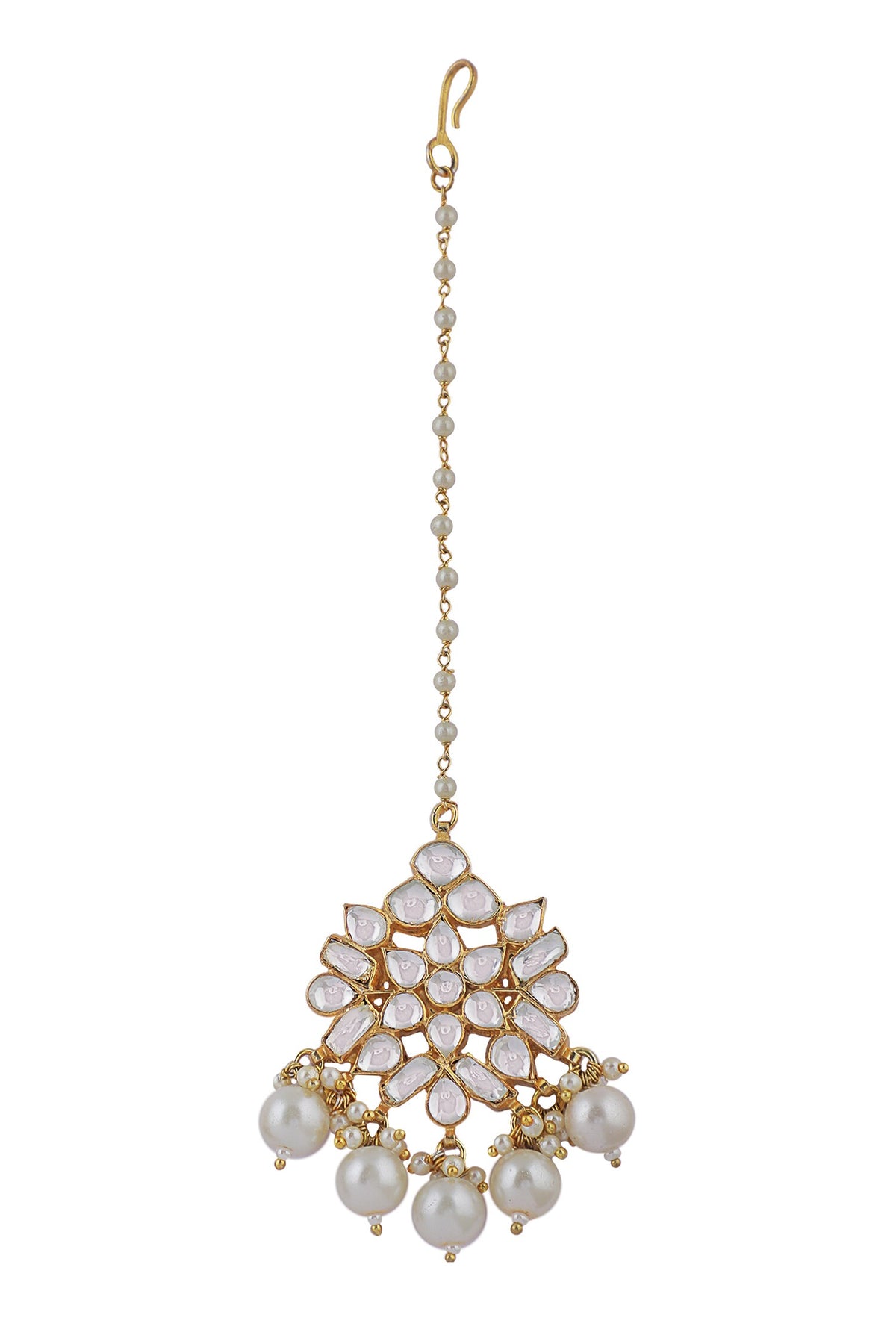 Pearl Embellished Maangtikka 