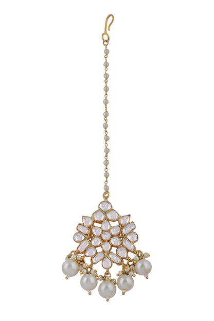 Pearl Embellished Maangtikka 
