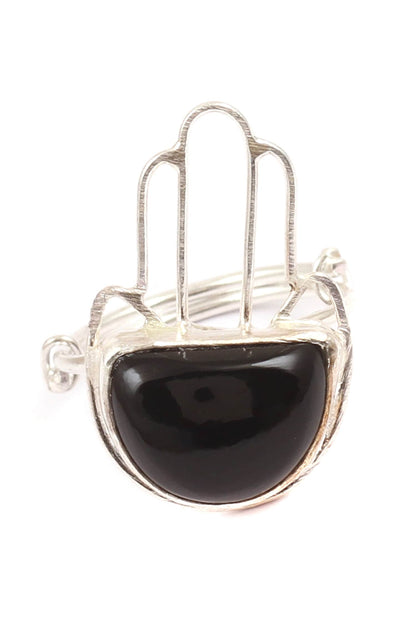 Handcrafted Silver Stone Ring 