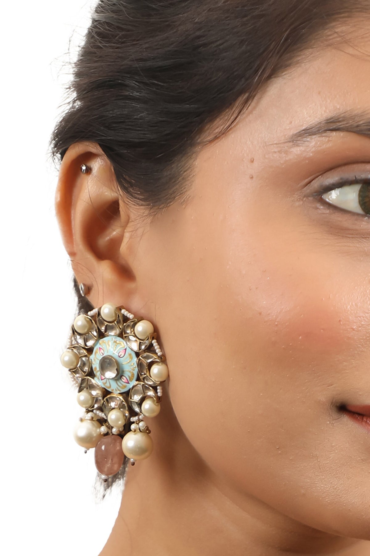 Meenakari Pattern Earrings 