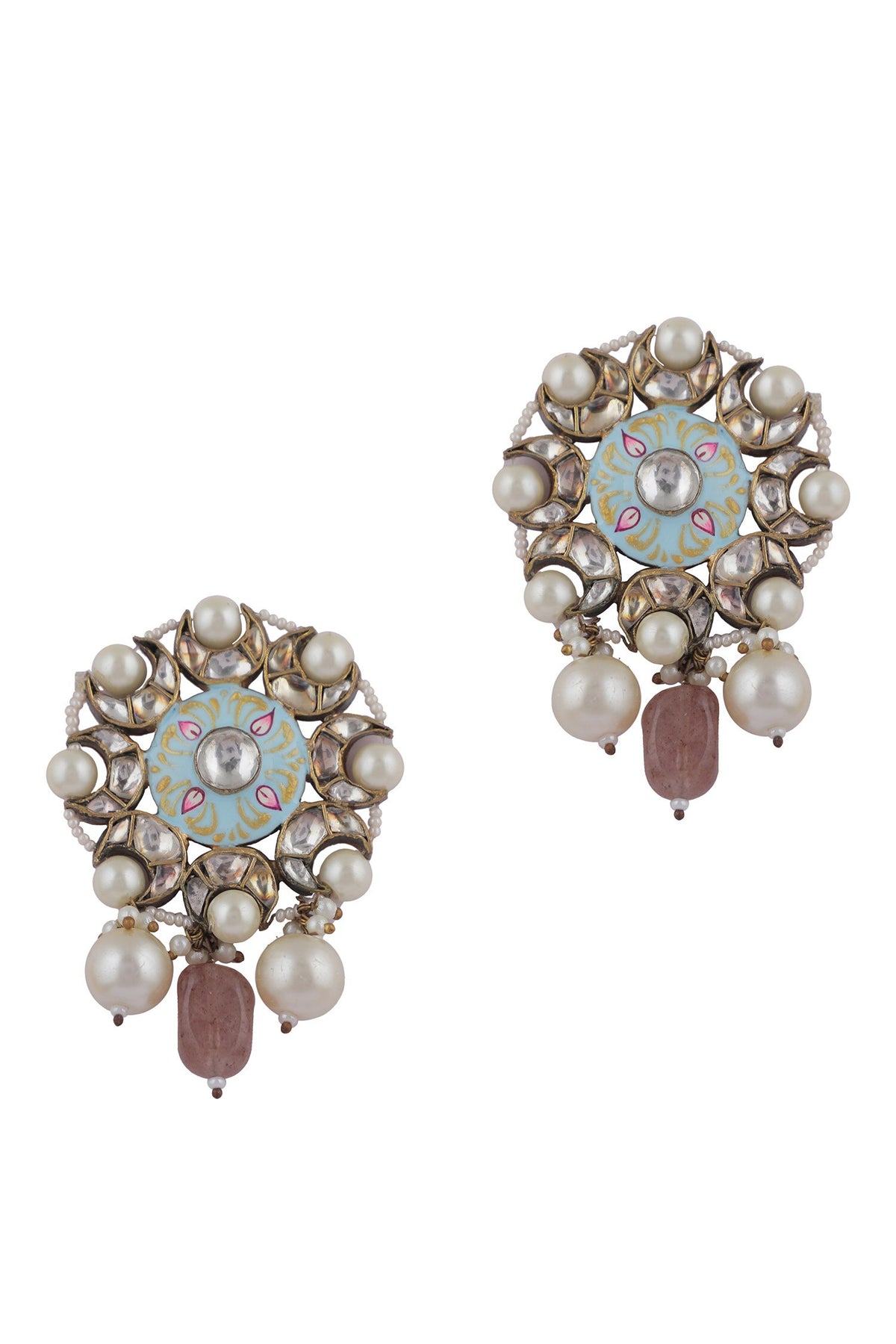 Meenakari Pattern Earrings 