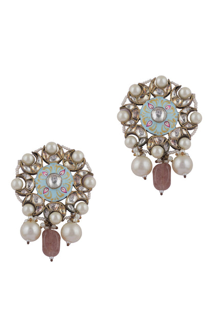 Meenakari Pattern Earrings 