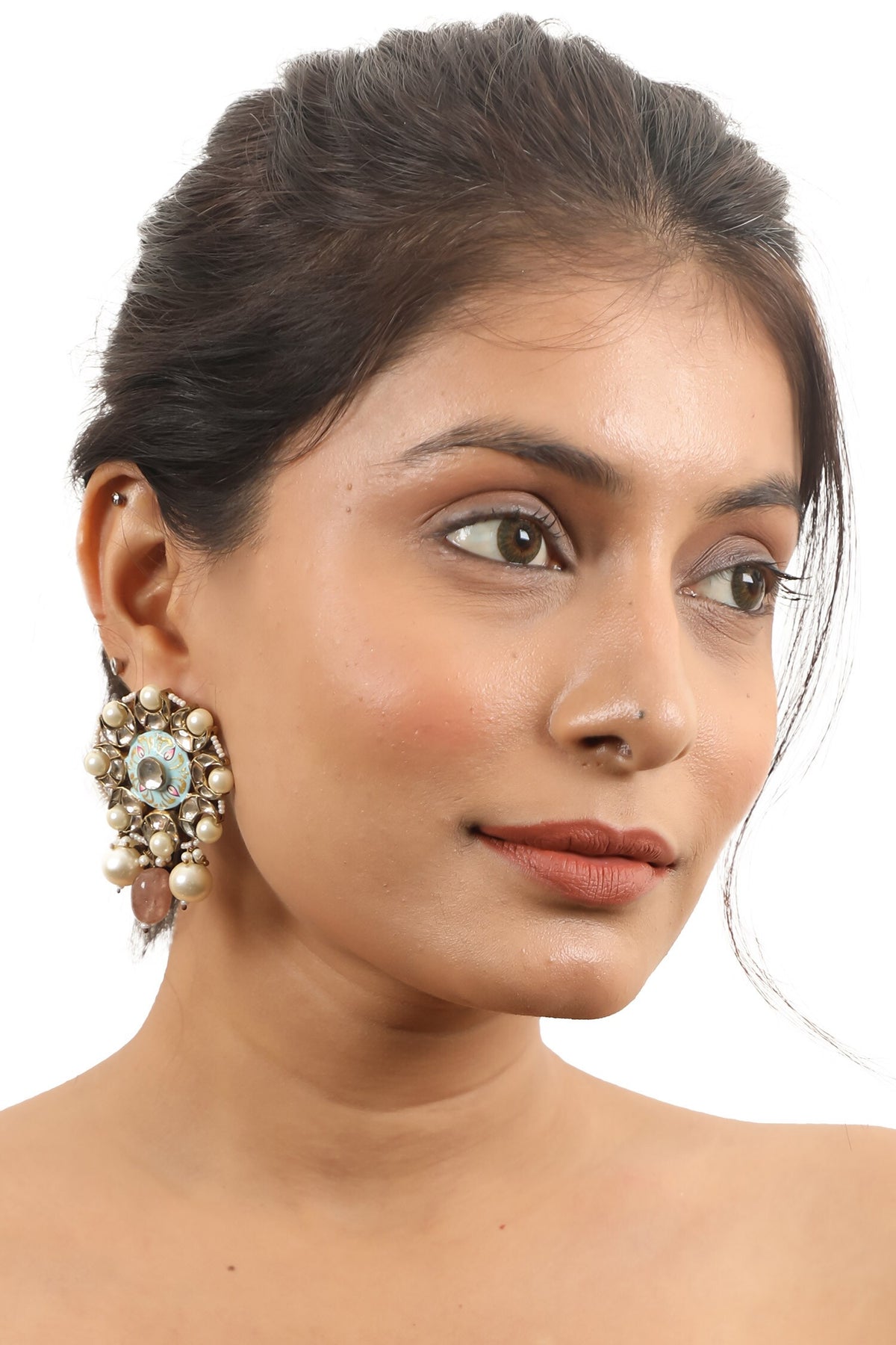 Meenakari Pattern Earrings 