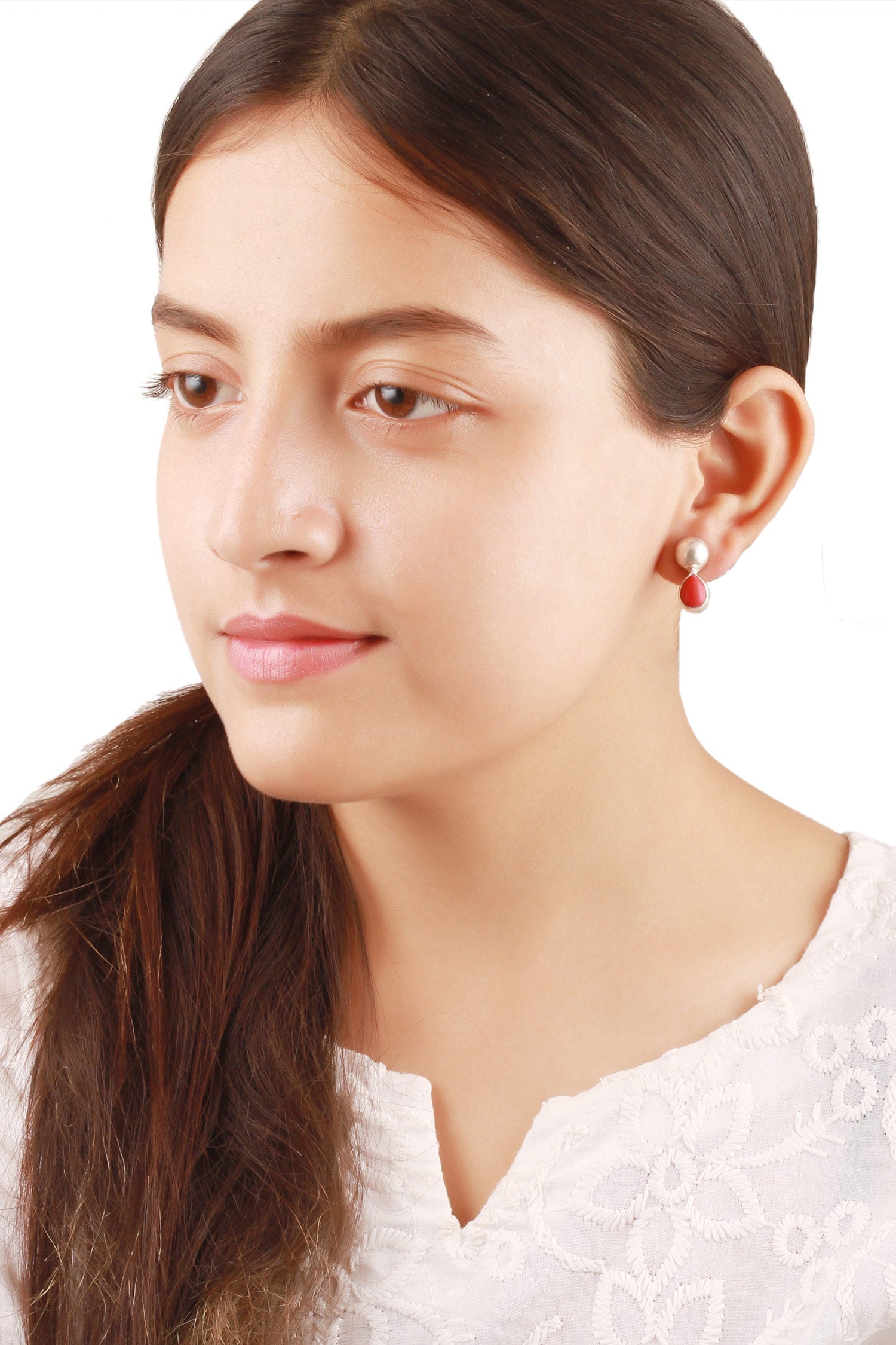 Handcrafted Stone Earrings 
