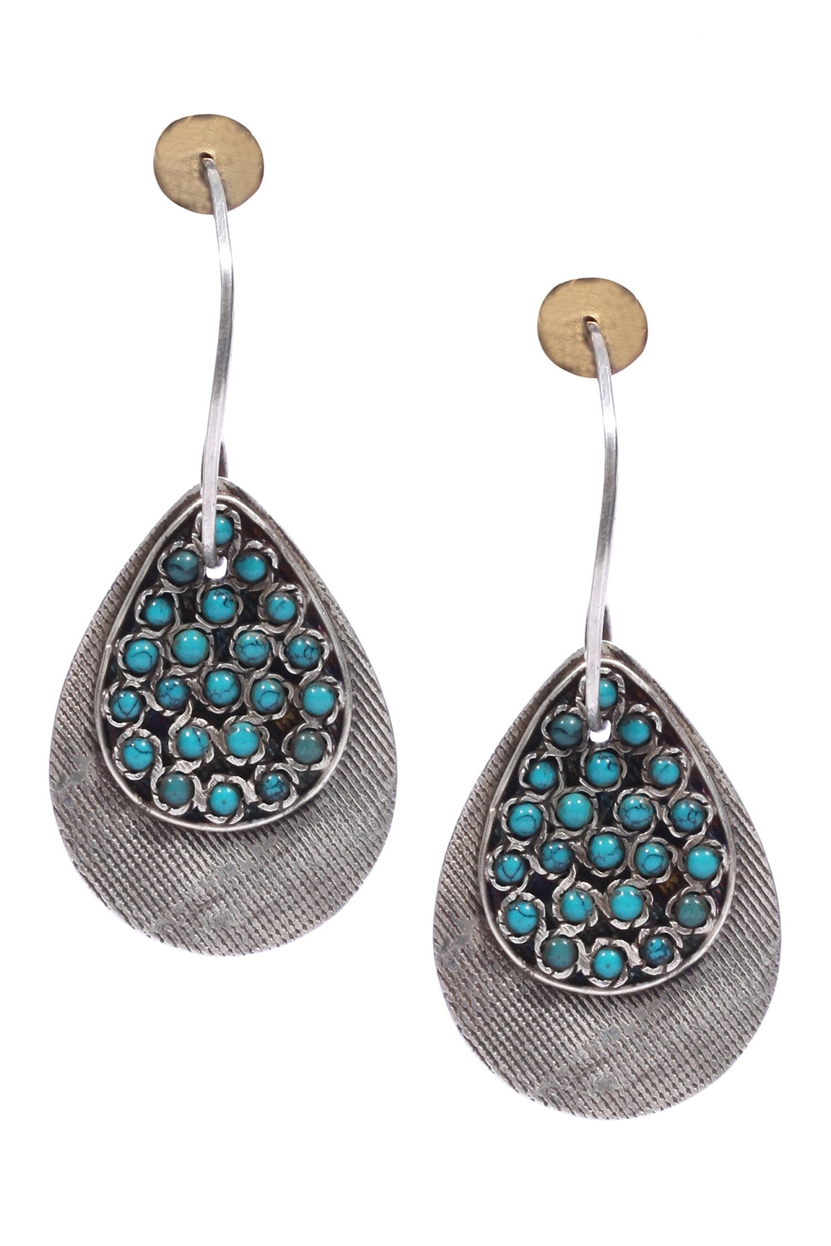 Carved Teardrop Earrings 
