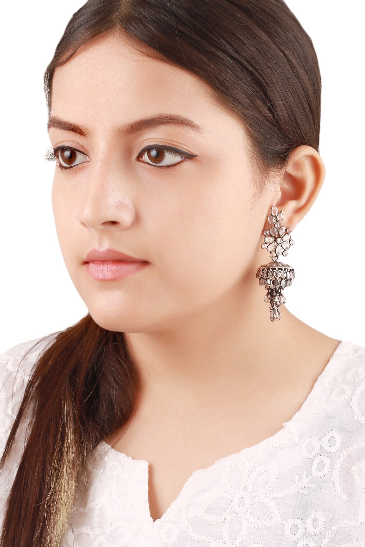Stone Encrusted Earrings 