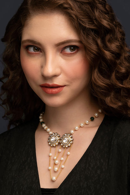 Kundan Polki Embellished Necklace 
