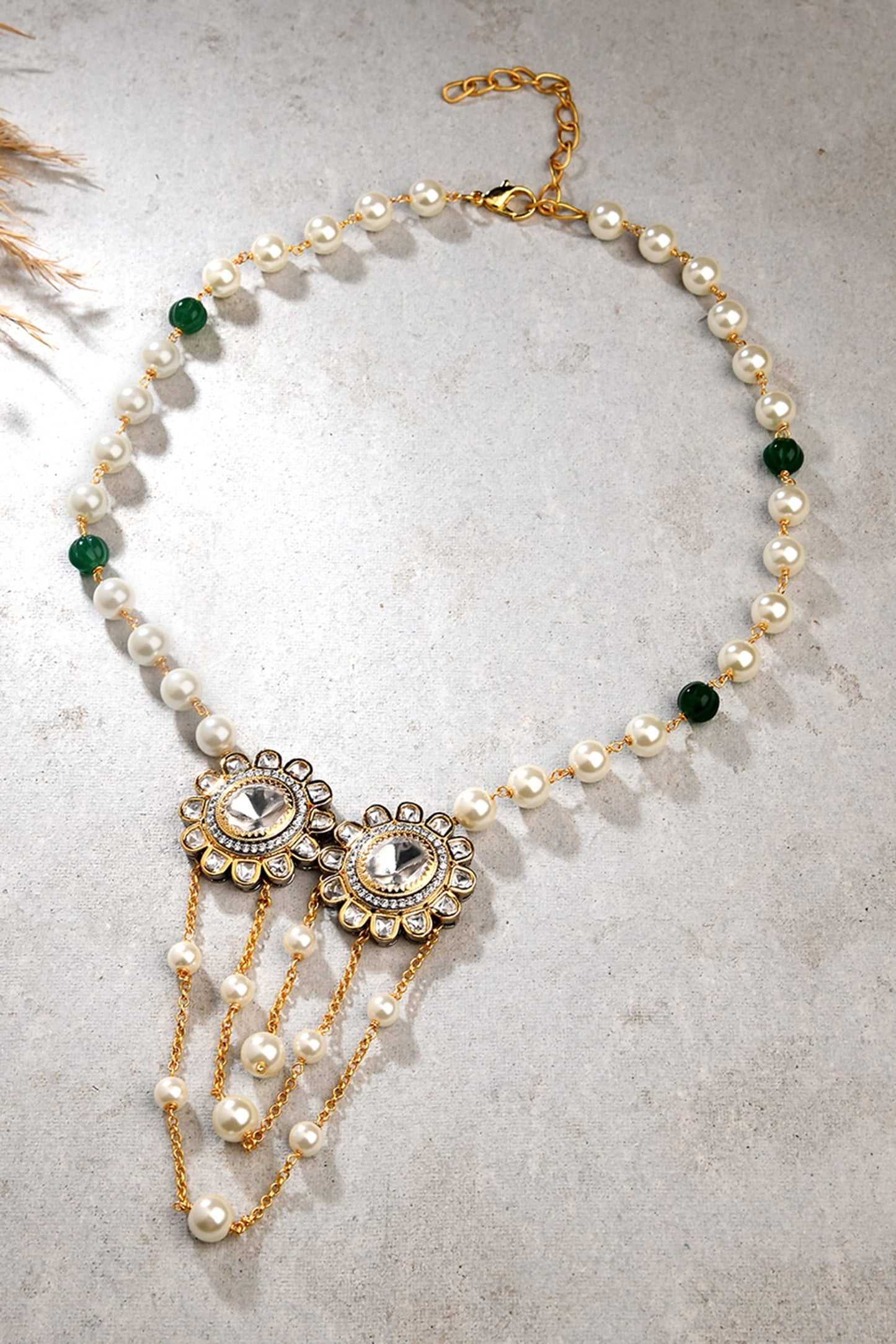 Kundan Polki Embellished Necklace 