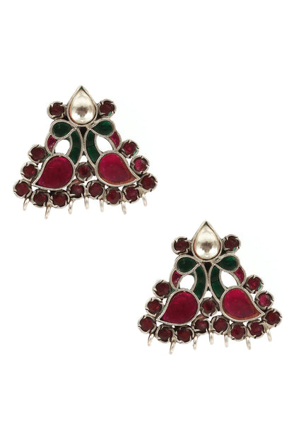 Peacock Stone Earrings 
