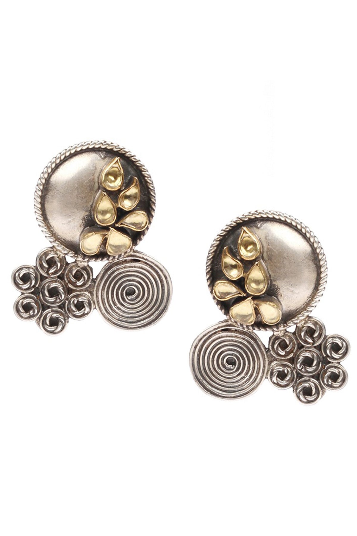 Carved Stud Earrings 