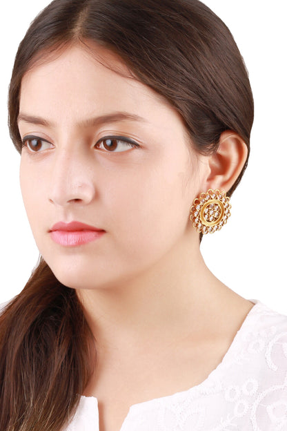 Stone Encrusted Earrings 