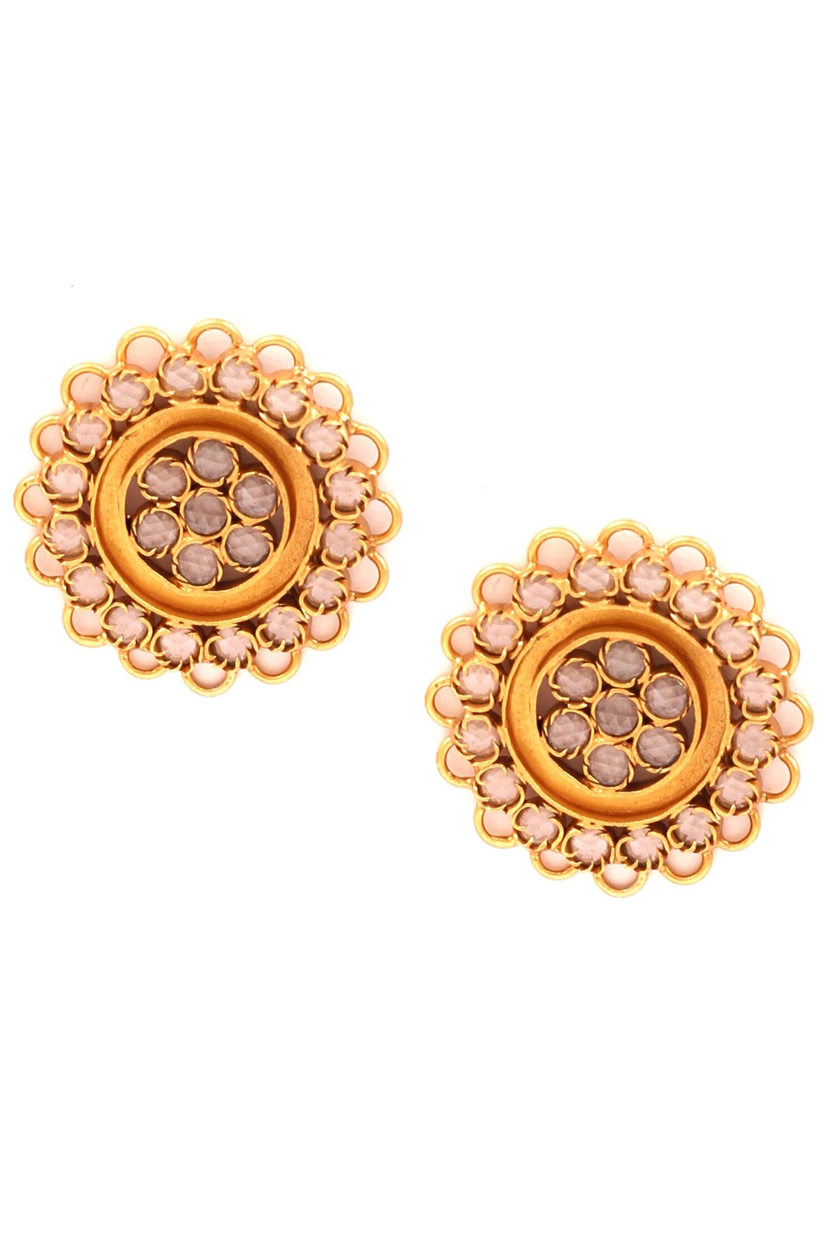 Stone Encrusted Earrings 