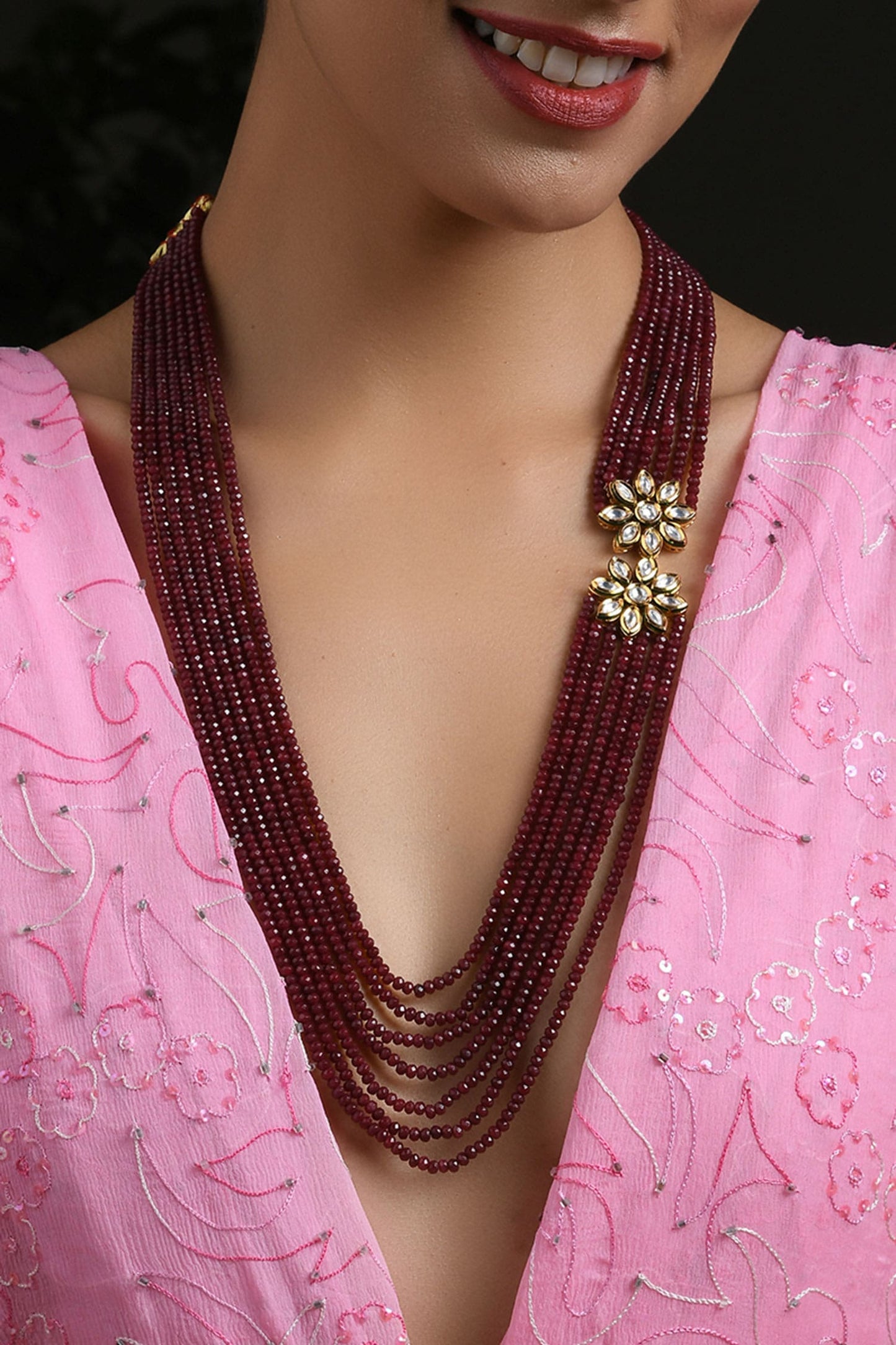 Kundan Long Necklace 