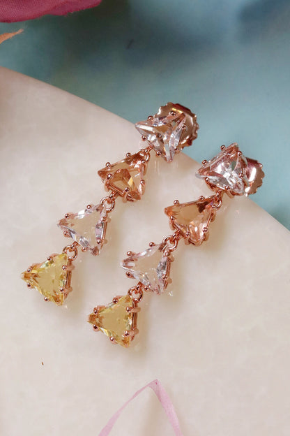 Triangle Mirror Design Earrings 