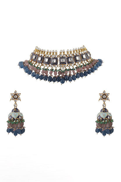 Mina Work Embellished Choker Set 