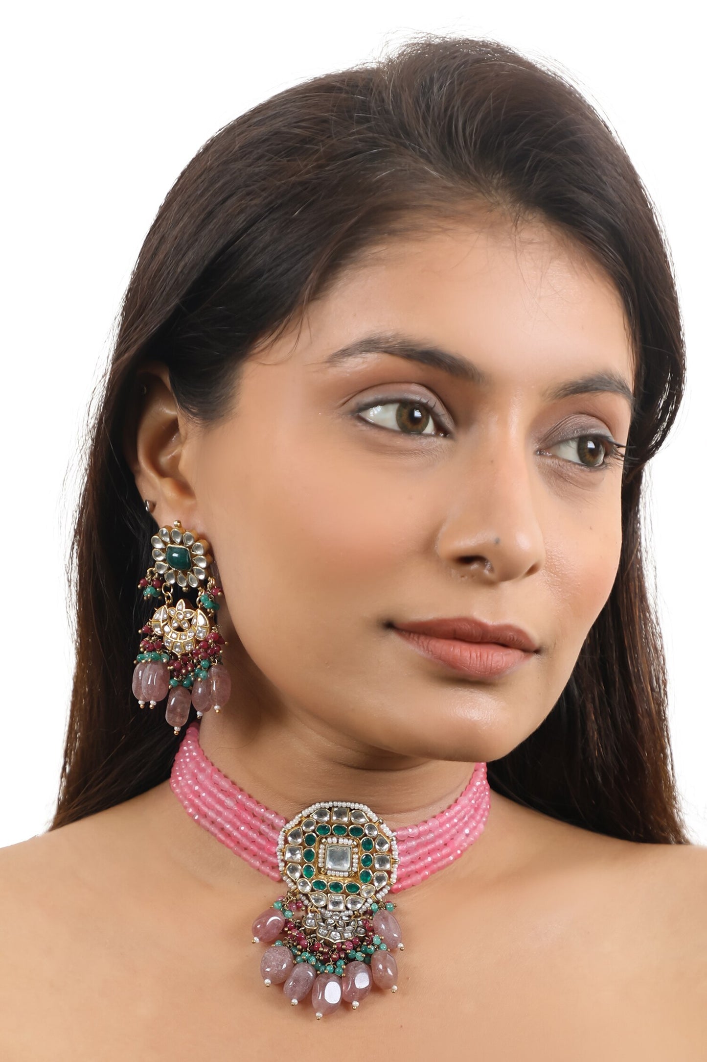 Jadtar Embellished Choker Set 