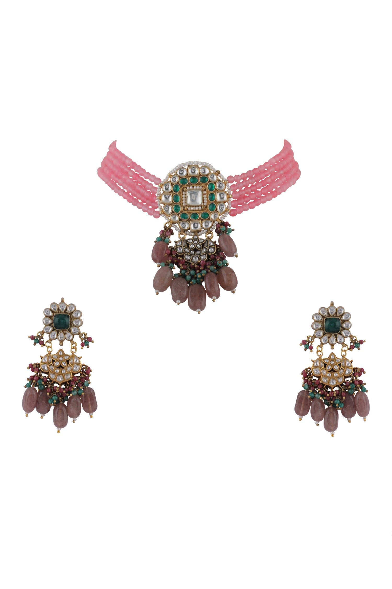 Jadtar Embellished Choker Set 