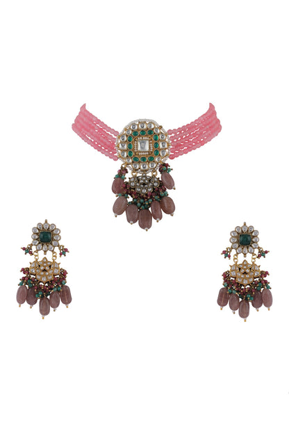 Jadtar Embellished Choker Set 