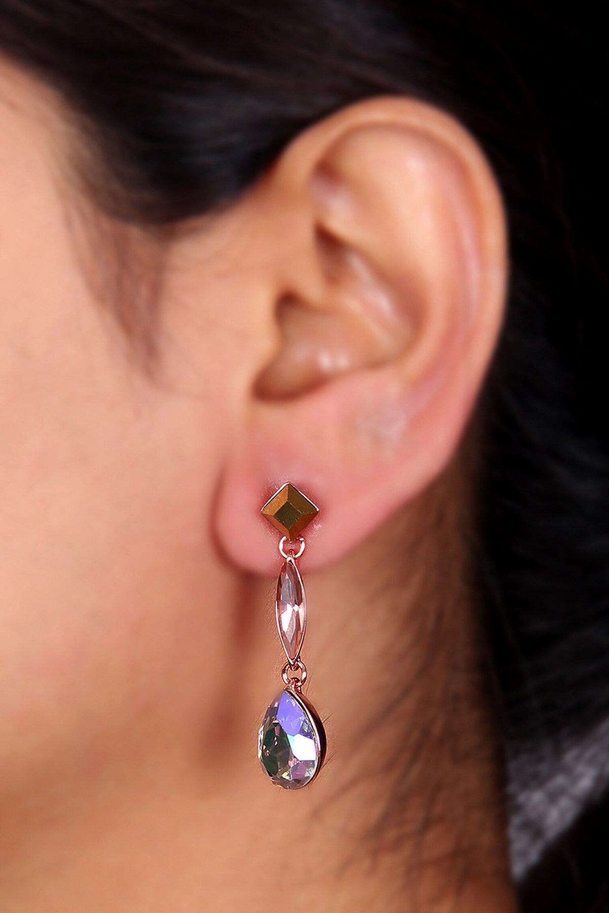 Aquatic Stone Embellished Earrings 