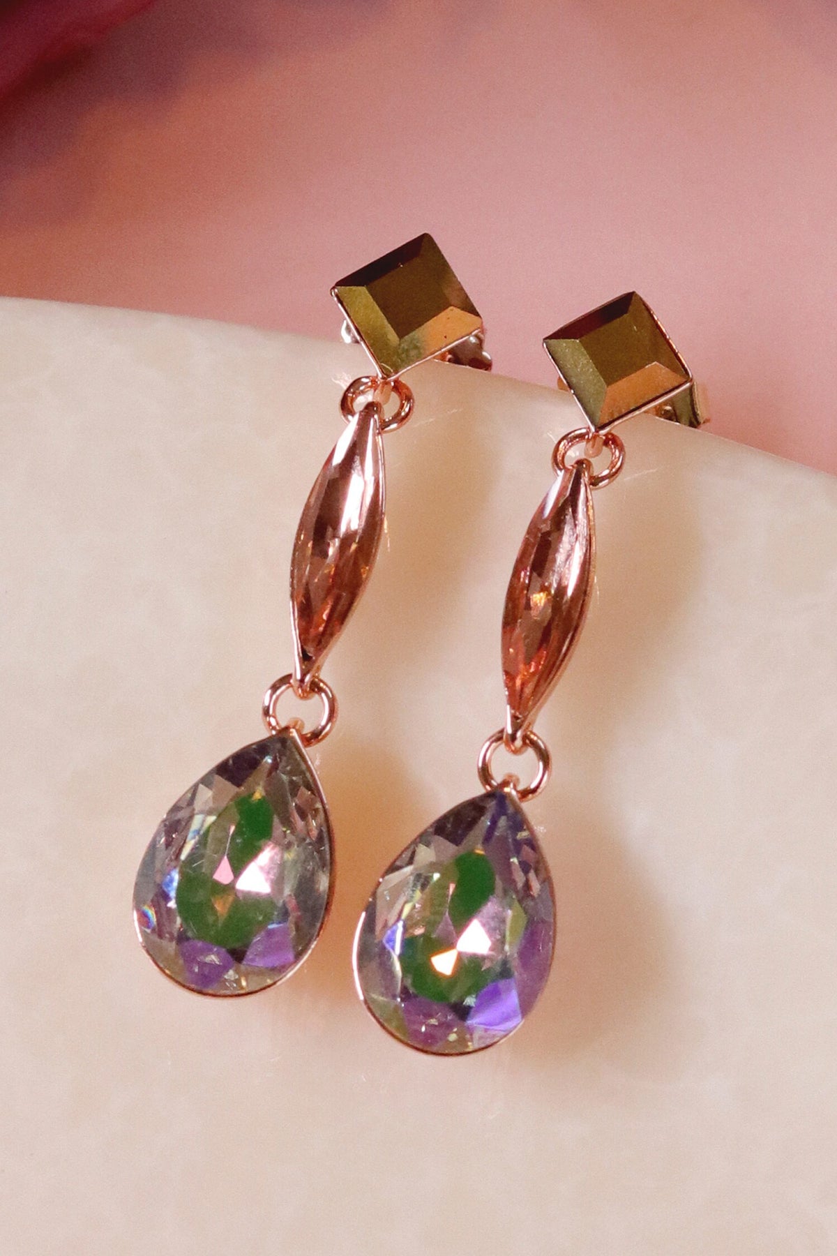 Aquatic Stone Embellished Earrings 