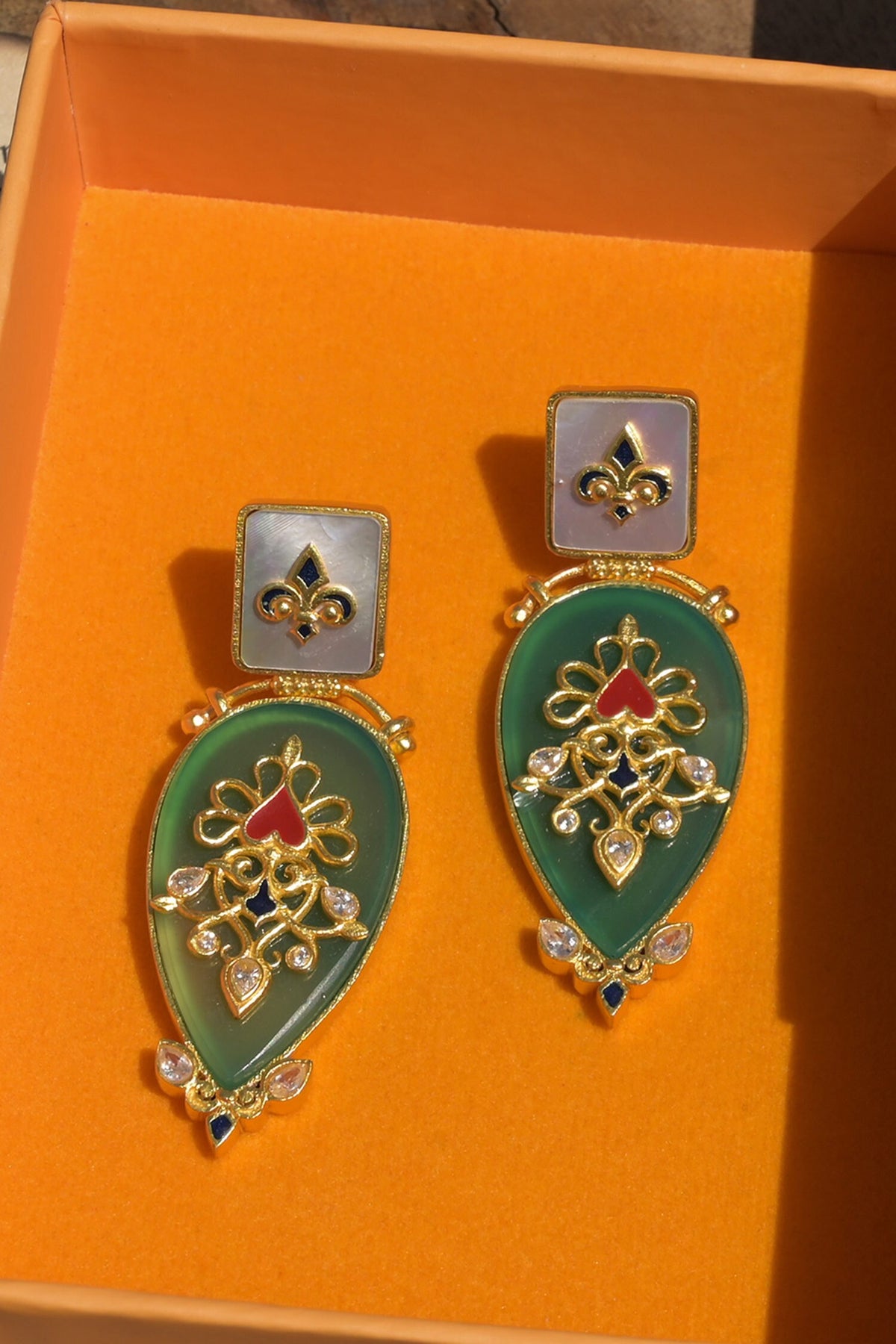 Onyx Embellished Earrings 