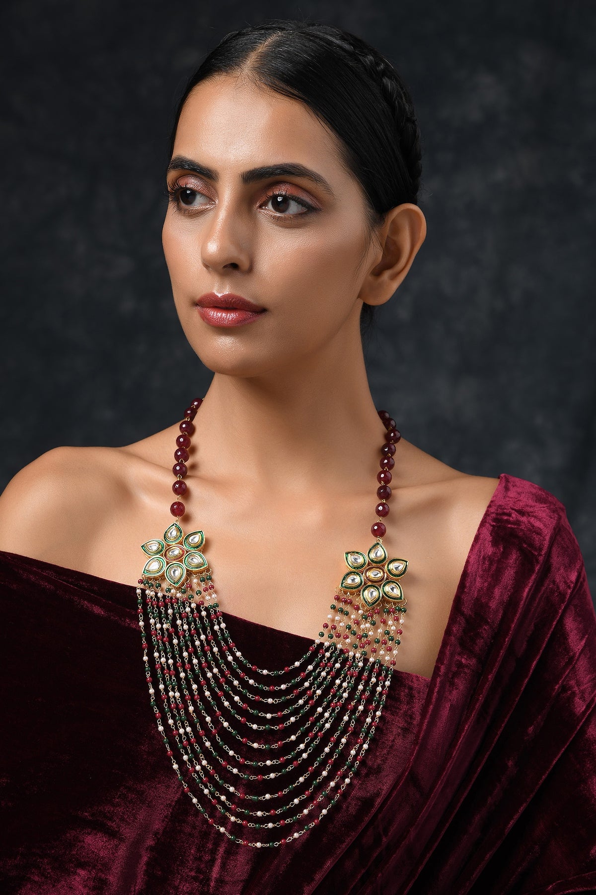 Bead Layered Necklace 