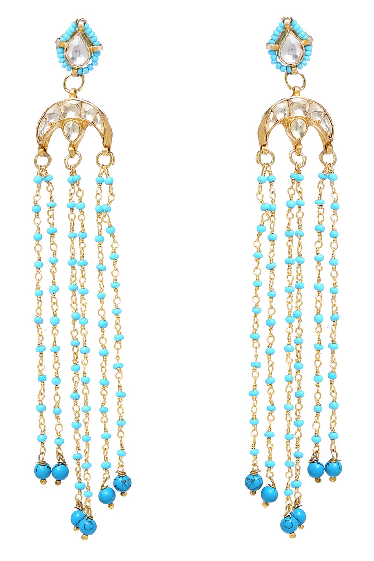 Kundan Chain Earrings 