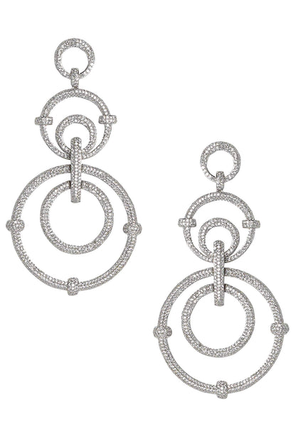 Tiered Circle Motif Danglers 