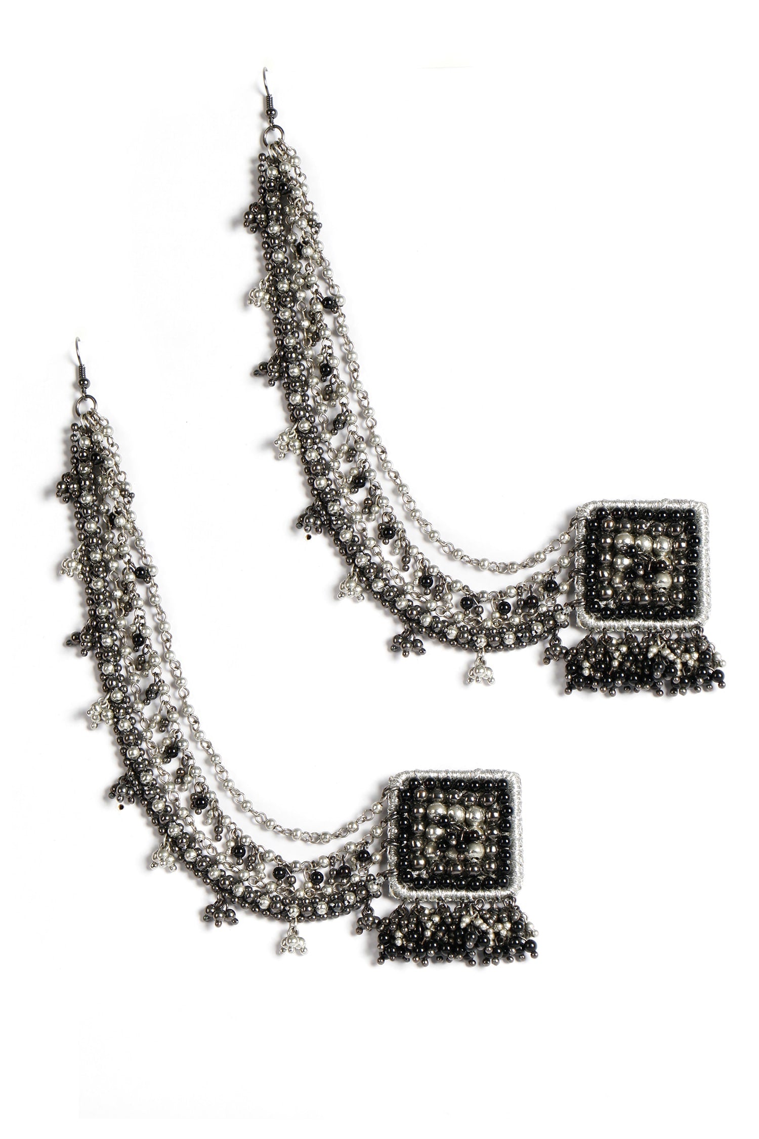 Khizan Earrings With Ear Chain 