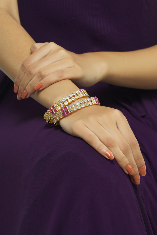 Kundan Bangles Set of 2 