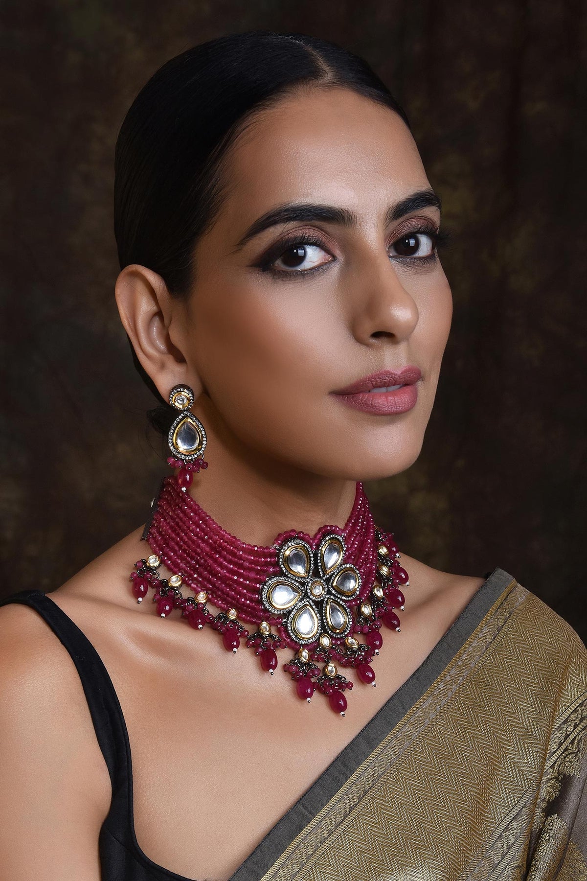 Floral Layered Choker Set 