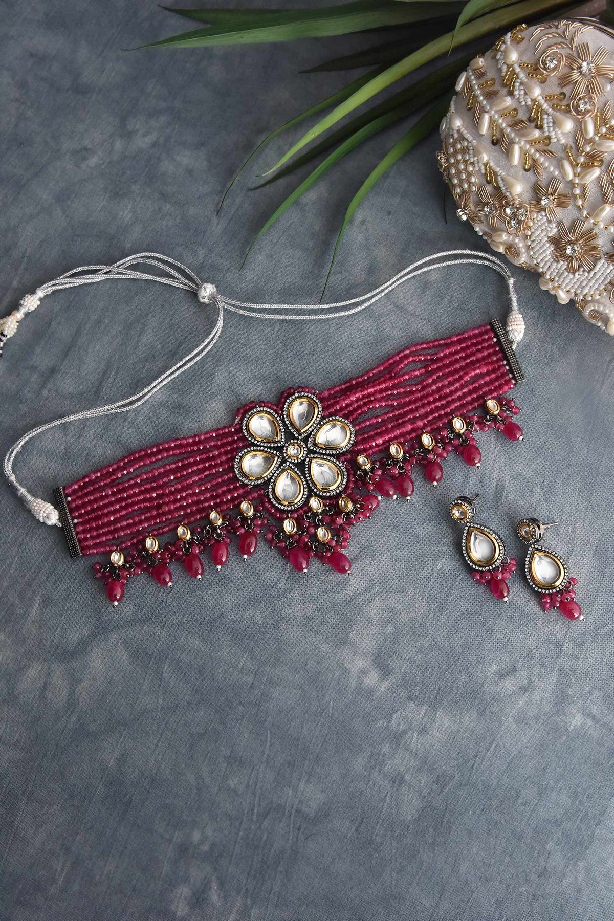 Floral Layered Choker Set 