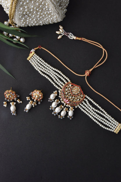 Kundan Floral Choker Set 