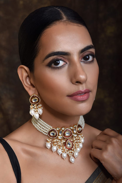 Layered Studded Choker Set 