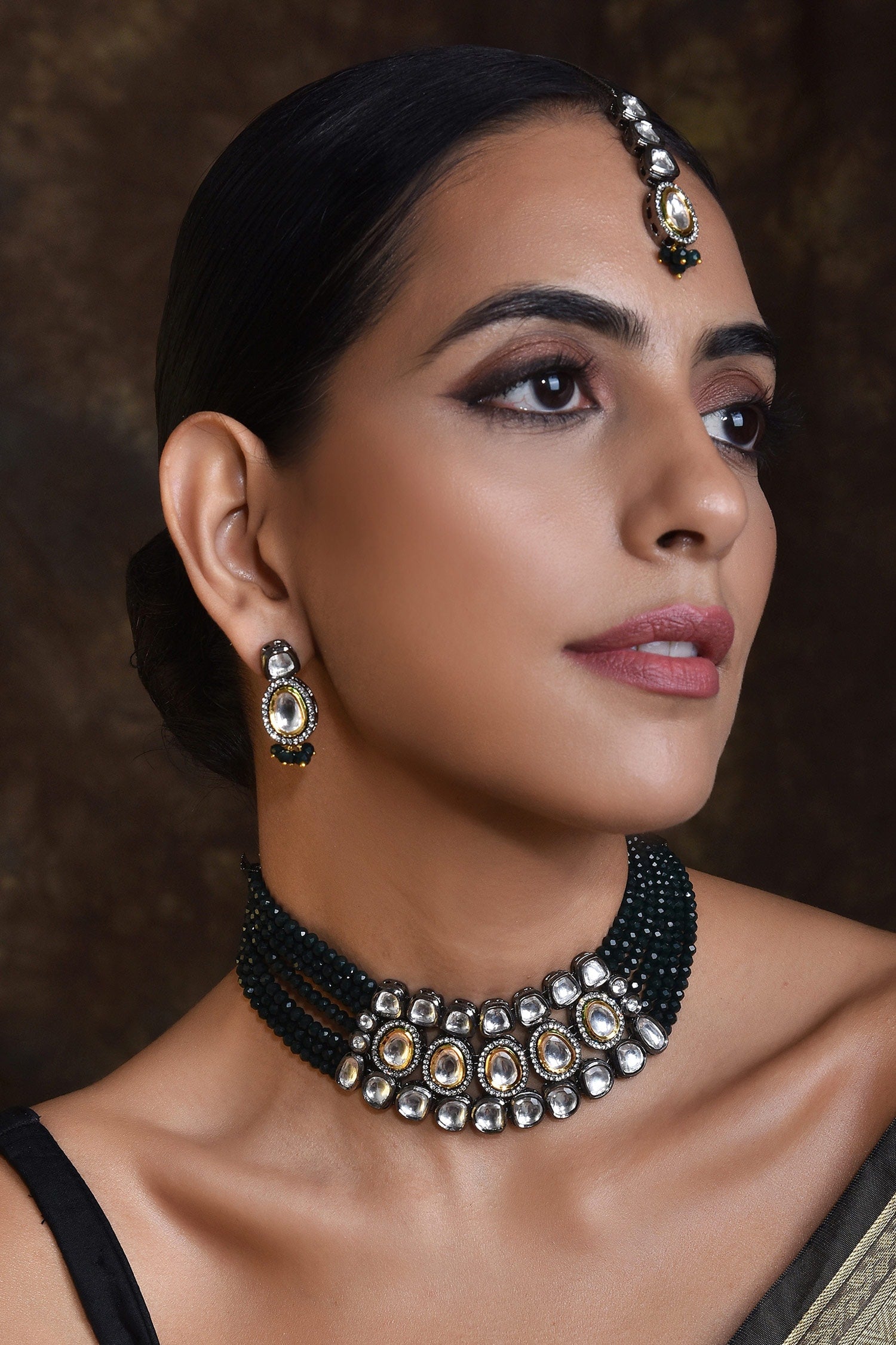 Layered Kundan Choker Set 
