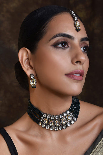Layered Kundan Choker Set 