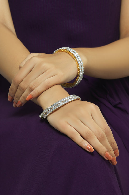 Crystal Bangles Set of 4 