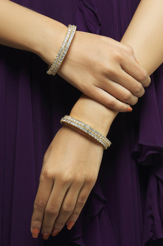 Crystal Bangles Set of 4 