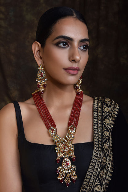 Kundan Pendant Necklace Set 