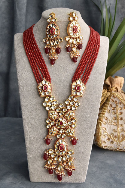 Kundan Pendant Necklace Set 