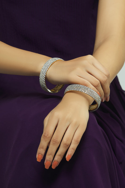 Crystal Bangles Set of 2 