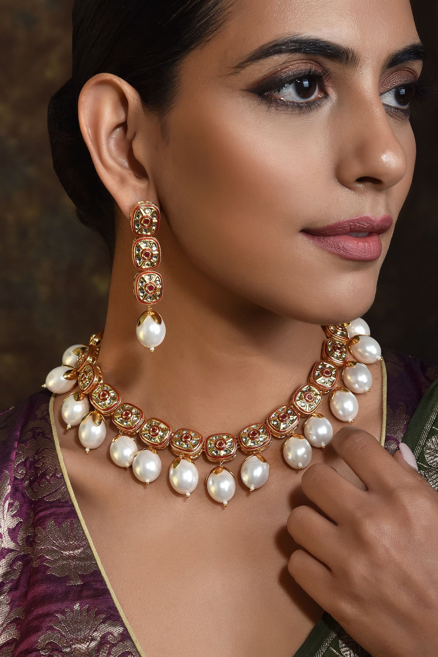 Pearl Necklace Set 