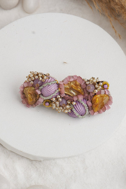 Stone & Shell Embellished Ring 